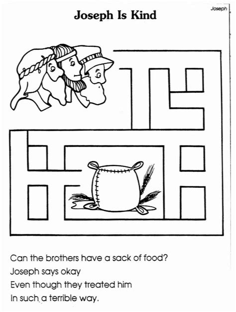 joseph reunited   brothers coloring page quality coloring home