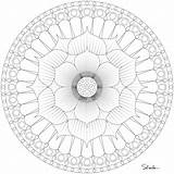 Mandala Coloring Pages Kids Printable Mandalas Colouring Color Choose Board Adult sketch template