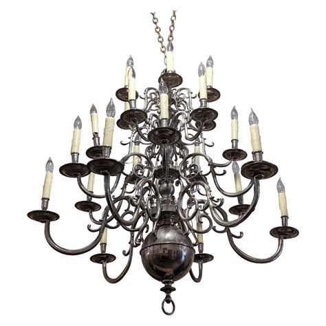 antique  century silver plated chandelier  stdibs