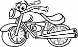 Motocicleta sketch template