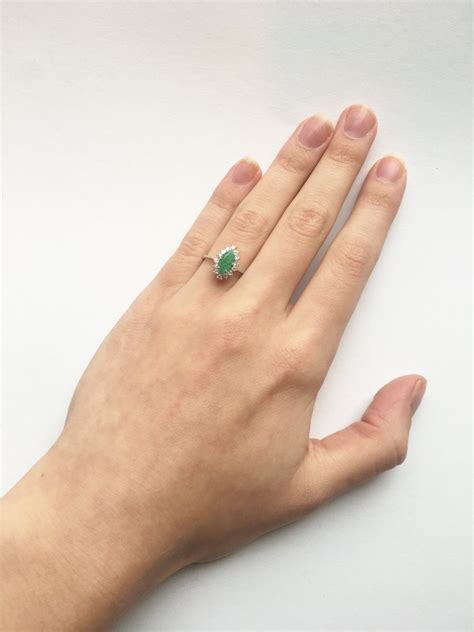 witgouden ring smaragd diamant anita potters