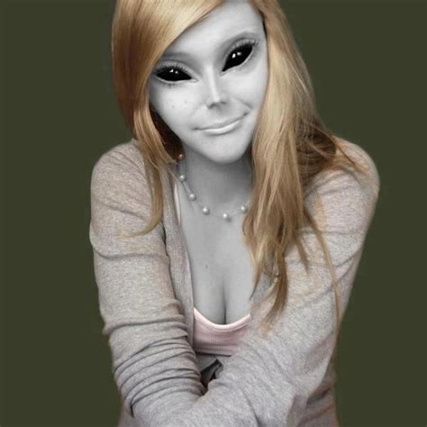 Alien Human Hybrid Alien Makeup Alien Female Grey Alien
