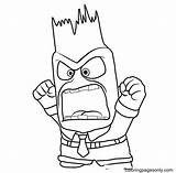Anger Coloring sketch template