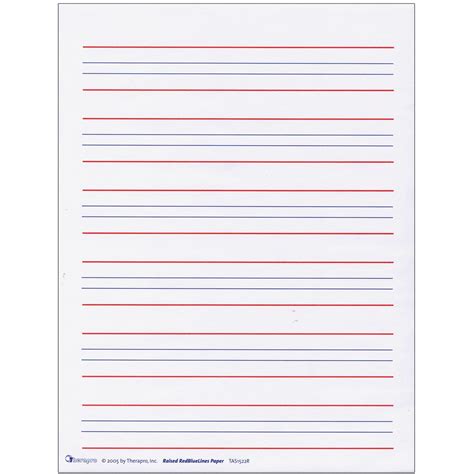 raised  writing paper red  blue lines package   walmartcom