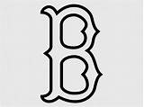 Red Sox Coloring Pages Boston Logo Print Popular Disimpan Dari Coloringhome sketch template