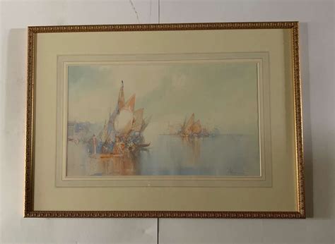 william knox fine watercolour drawing of grand canal venice