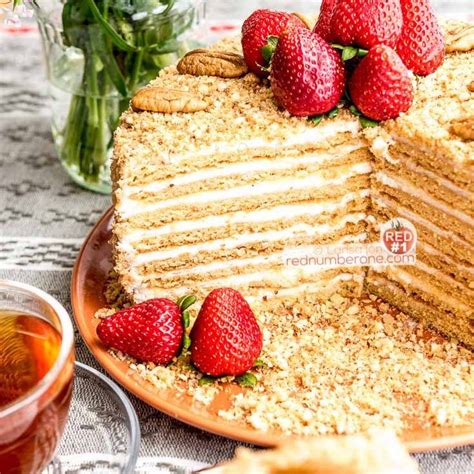 Honey Cake Medovik Is One Of The Most Famous Russian Desserts This