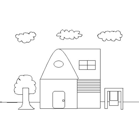cottage iii coloring page coloringcrewcom