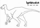 Iguanodon Dinosaur Pages Coloringpagesonly Coloring Dinosaurs sketch template