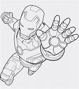 Ausdrucken Malvorlagen Superhelden Ironman Iron sketch template