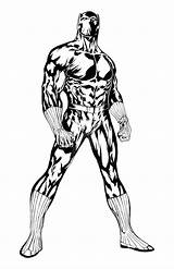 Panther Coloring Pages Printable Marvel Guile Superheroes Coloring4free Color Colouring Comics Print Draw Drawings Superhero Getcolorings Comic Kids Inks Deviantart sketch template