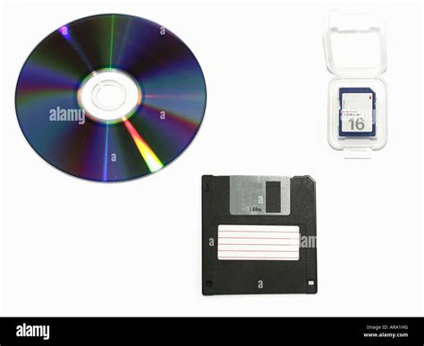 pc components cd rom floppy disk memory stock photo alamy