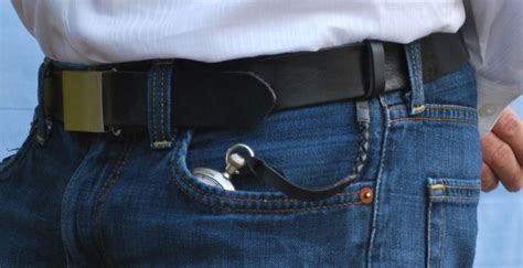 pocket  leather strap attached  belt leather  pouch