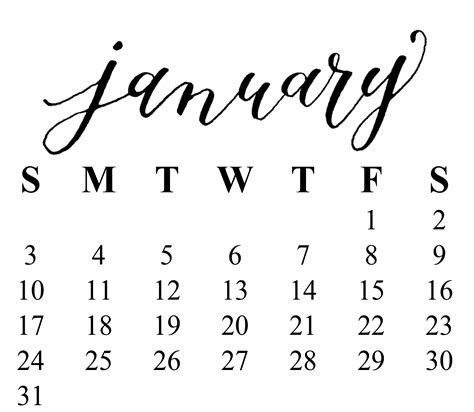 january clipart calendar january calendar transparent     webstockreview