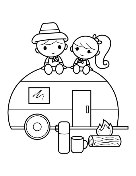 camper coloring page  printable coloring pages vrogueco