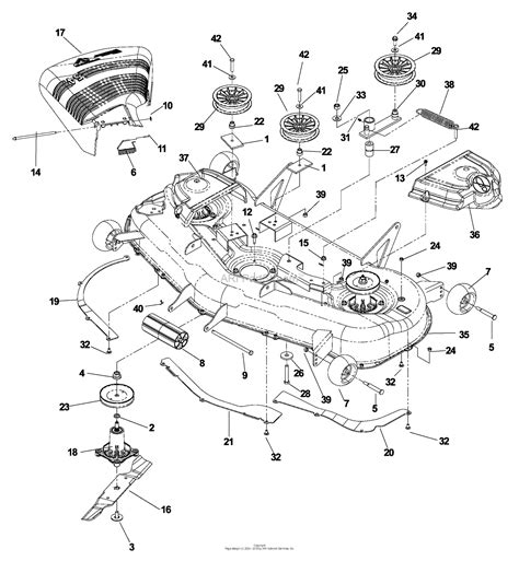 husqvarna     parts diagram   cutting deck