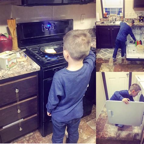 mãe compartilha fotos do seu filho ajudando nas tarefas domésticas e post viraliza br