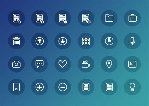 simple outline icons psd titanui