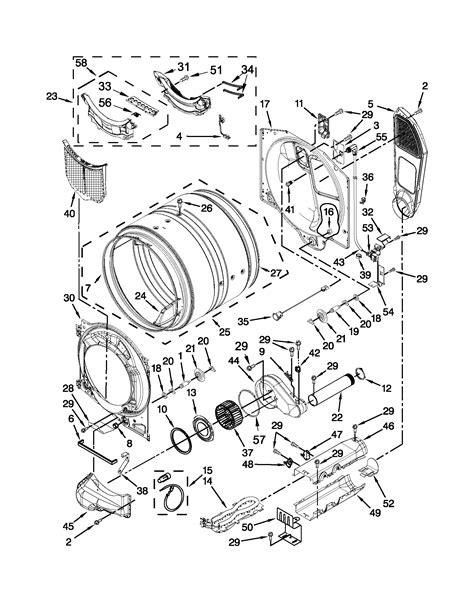 bulkhead parts diagram parts list  model medxw maytag parts dryer parts searspartsdirect