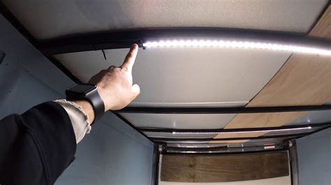 custom led lighting  enclosed trailer trailer build episode  youtube