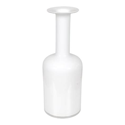 White Glass Vase From Otto Brauer Holmegaar Chairish