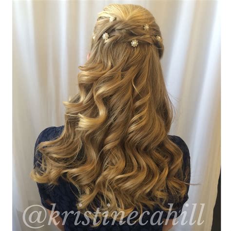 Simple But Cute Half Updo For Her 8th Grade Graduation