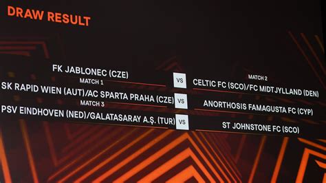 uefa europa league third qualifying round draw uefa europa league