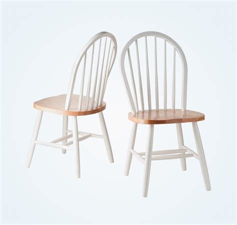white wood kitchen chairs  rounded spindle  solid awesome decors