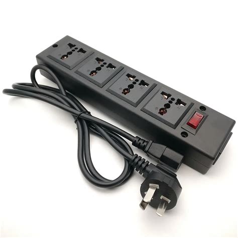 outlet universal socket  overload protectorsurge protector ways outlet extend pdu power