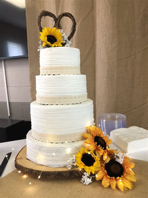 sunflower wedding sunflower wedding desserts cake