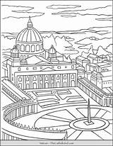 Vatican Coloring Thecatholickid sketch template