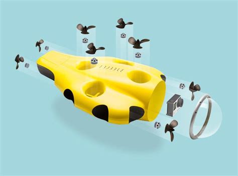 ibubble  autonomous underwater camera sous marin drone camera   water