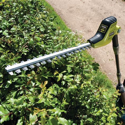 ryobi extended reach electric pole hedge trimmer