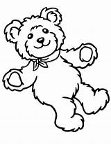 Bear Teddy Coloring Pages Boy Stuffed Toddlers sketch template