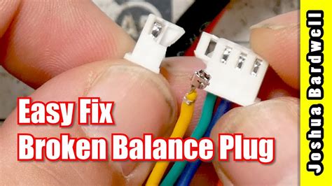 repair  lipo balance plug youtube