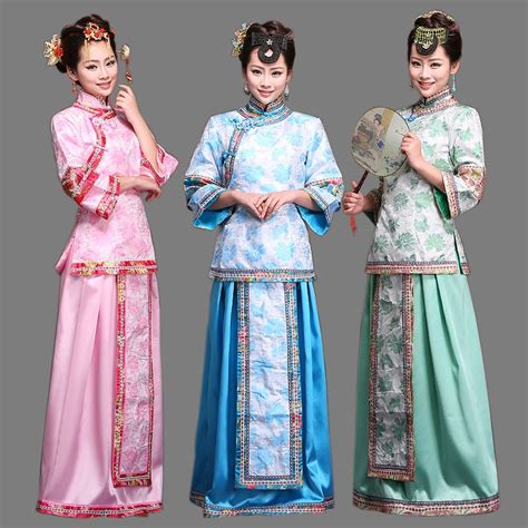 gorgeous chinese ancient dramaturgic dress photo dress qing dynasty cheongsam embroider dress
