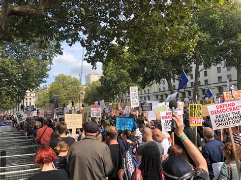 boris johnson s suspension of parliament sparks brexit protests live