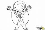 Draw Vampire Drawing Cartoon Step Drawingnow Drawings Coloring Paintingvalley sketch template