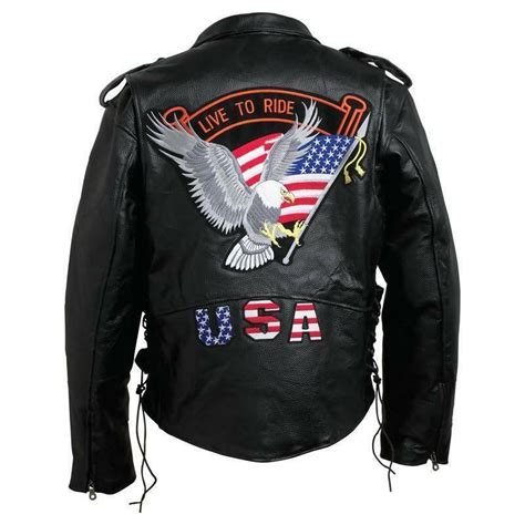 usa leather jacket ebay