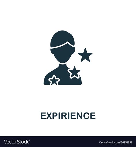 experience icon  personal productivity vector image