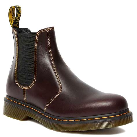dr martens  mens leather chelsea boots oxblood