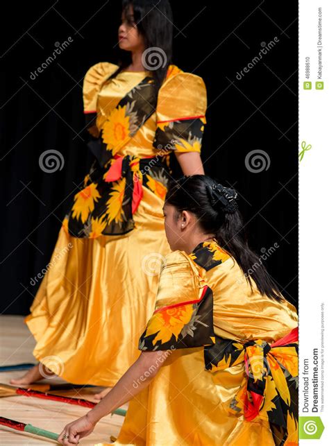 Dancers Tinikling Filipino Tradition Editorial Image