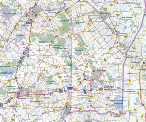 wegenkaart landkaart nederland noord midden zuid set anwb media