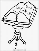 Gambar Mewarnai Quran Qur Anak Kitab Kartun Suci Membaca Anakcemerlang Cemerlang sketch template