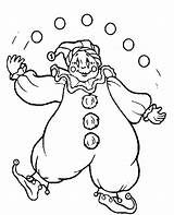 Juggling Coloring Pages Getcolorings Clown sketch template