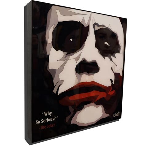 The Joker Pop Art Poster Why So Serious Infamous