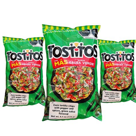 buy sabritas tostitos salsa verde  pack  oz mexican large chips