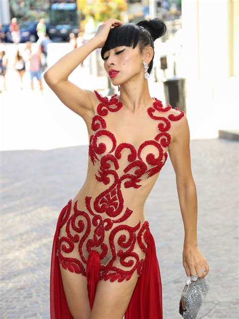 bai ling pantyless and nipples in see through outfit 01 celebrity
