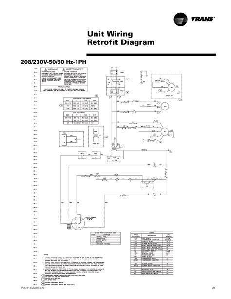 wiring diagrams unit wiring retrofit diagram wshp svnb en  trane getb user manual page