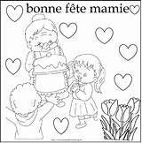 Fete Mamies Mamie Fête Coloriages sketch template